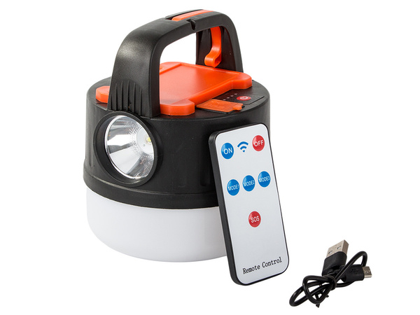 LAMPA KEMPINGOWA BIWAKOWA AKUMULATOROWA LED USB TURYSTYCZNA SZPERACZ HAK