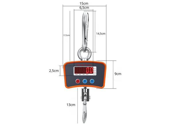 Grue à crochet 500kg 0,5t lcd suspendu stockage pendentif balance agricole