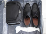 Travel cosmetic bag ogranizer with hook men's waterproof women's black
