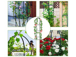 Pérgola de jardín columna de soporte de flores para plantas trepadoras arco campana para rosas 190