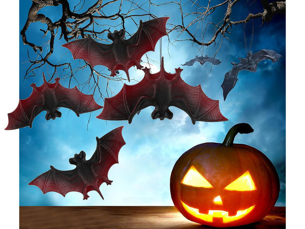 Halloween nahkhiir kaunistus nahkhiir komplekt 4