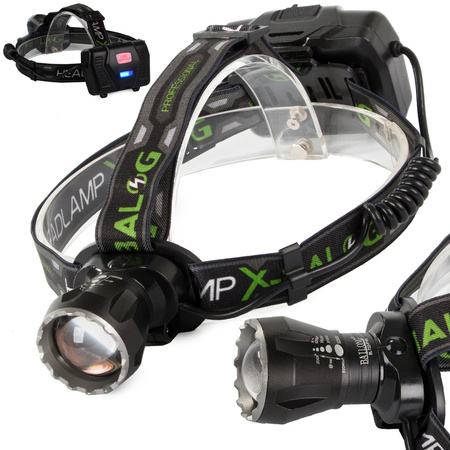 Bailong led headlamp xhp160 powerbank zoom