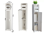 Bathroom cabinet paper organiser shelf