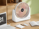 Stolný ventilátor bezdrôtový usb tichý dobíjateľný 3 režimy