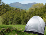 Tienda iglo para 4 personas con toldo camping playa