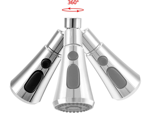 3-in-1 virtuvės adapterio perlatorius