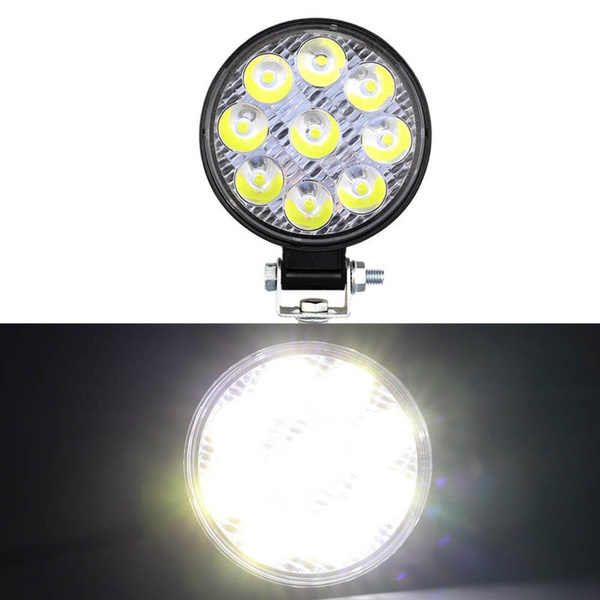 Lampe de travail halogène ronde 9 led 27w searchlight