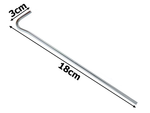 Tent piles holidays sidro zatiči jekla 18cm 20pcs kljuka amp zanke zatiči