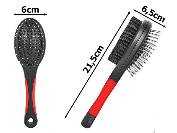 Brosse poils de chien chat doux double face