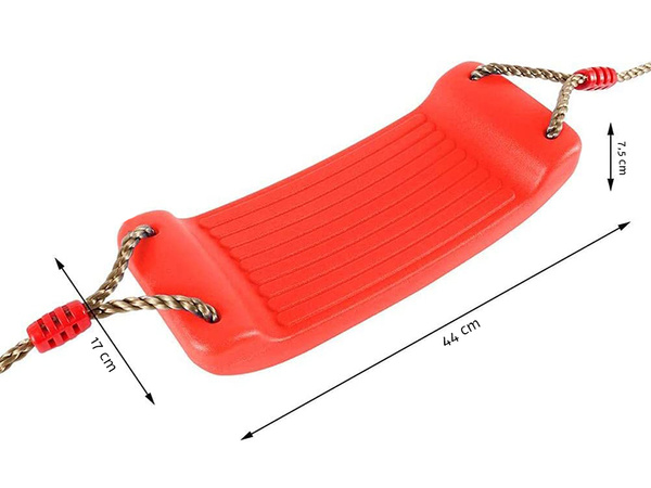 Children's garden swing flower seat with rope to tree