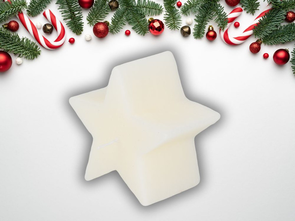 Vela estrella con aroma navideño vela con aroma navideño