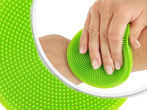 Silikónová hubka na umývanie kefa na drhnutie zeleniny