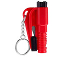 Life safety hammer key ring knife