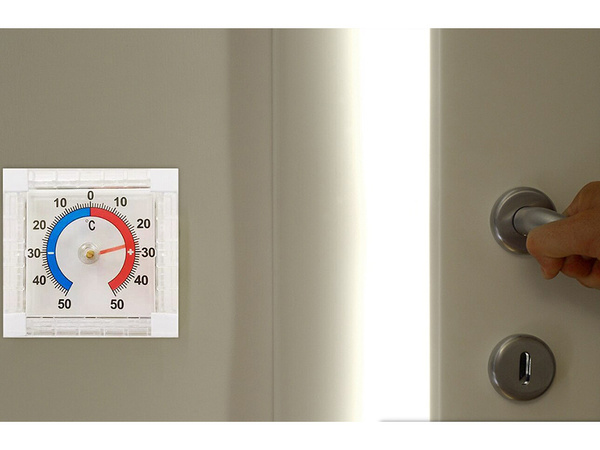Aussenfenster selbstklebendes thermometerfenster