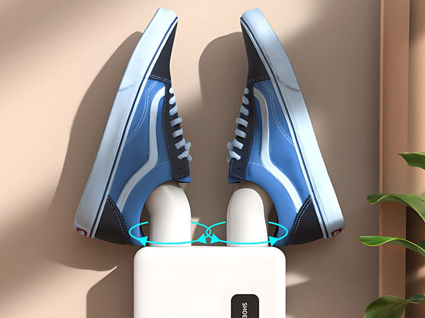 Secador de zapatos de pared adhesivo, secado rápido e intenso, para montar en la pared.