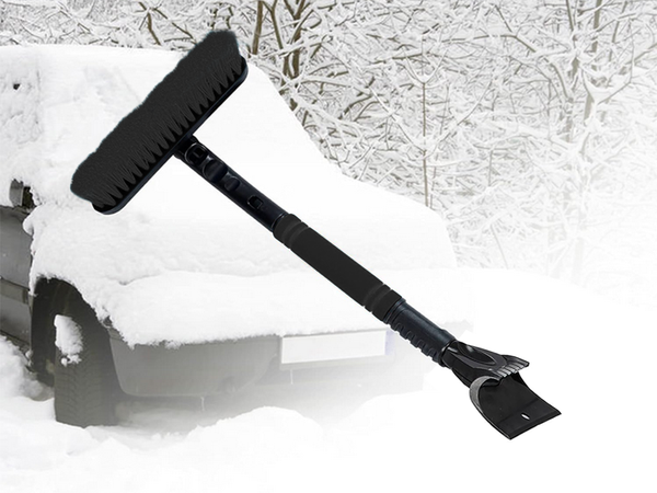 Scraper brush telescopic brush folding for car windows snow ice