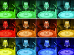 Stolní lampa vedla křišťálový rgb usb dálkové ovládání