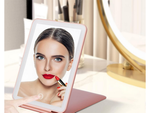 Led osvětlené make-up zrcadlo skládací cestovní zrcadlo
