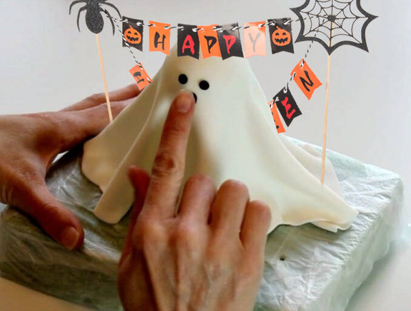 Halloween dekoráció egy torta cupcake picker topper füzér füzér papír