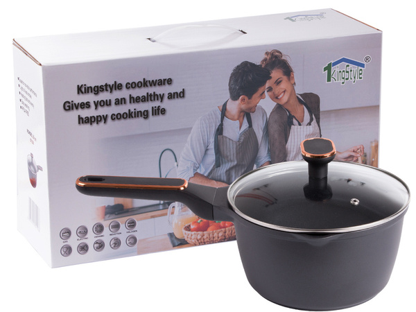 Stieltopf bratpfanne mit deckel 2,89l induktion