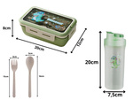 Lunchbox zajtrkovna škatla zajtrkovna posoda lunch pribor z vodno steklenico set