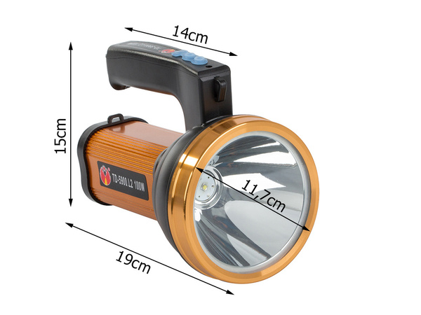 Reflector puternic reîncărcabil pentru camping
