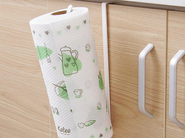 Kitchen paper towel holder slip-on metal loft matt