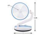 Klappbarer ventilator kabellose schreibtischlampe stehender schreibtischventilator