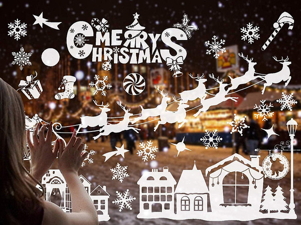 Crăciun fereastră autocolante crăciun mickey