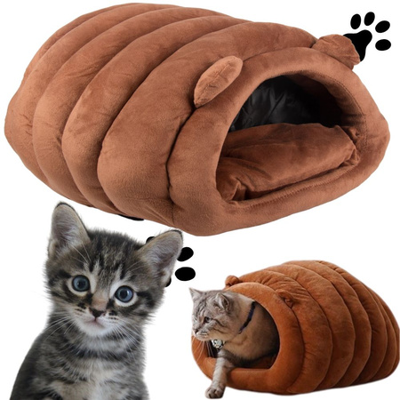 Plush bed cocoon for dog cat soft pillow bedding fluffy