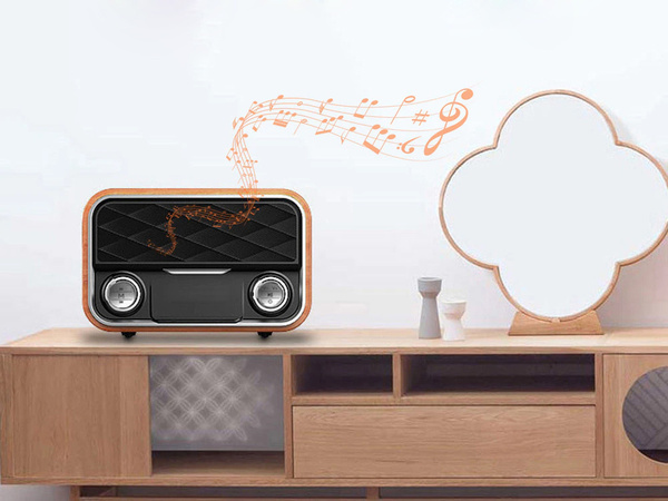 Virtuves radio fm skaļrunis pārnēsājamais bluetooth aux