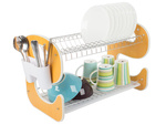 Dishwasher drying rack double-decker