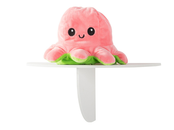 Étagère murale pour vase fleurs chargeur de téléphone blanc mat