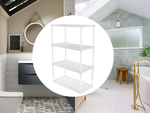 Estanteria baño cocina estanteria armario 4 niveles organizador