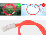 Collier d'éclairage led pour chiens et cats imperméable réglable 47cm usb