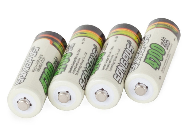 4pcs. Aa r6 4700mah baterías combustibles