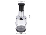 Vegetable and fruit chopper for garlic hand chopper shredder container