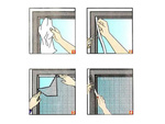 Schwarzes insektenschutzgitter fenstergewebe 180x150cm