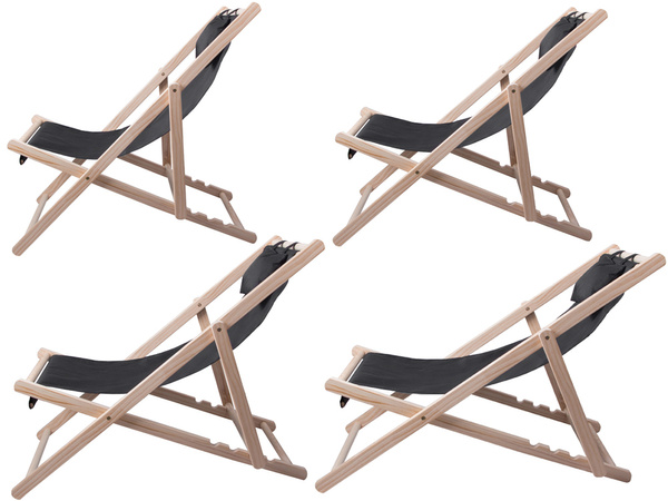 Dřevěné lehátko plážové židle skládací zahradní polštář plážové křeslo