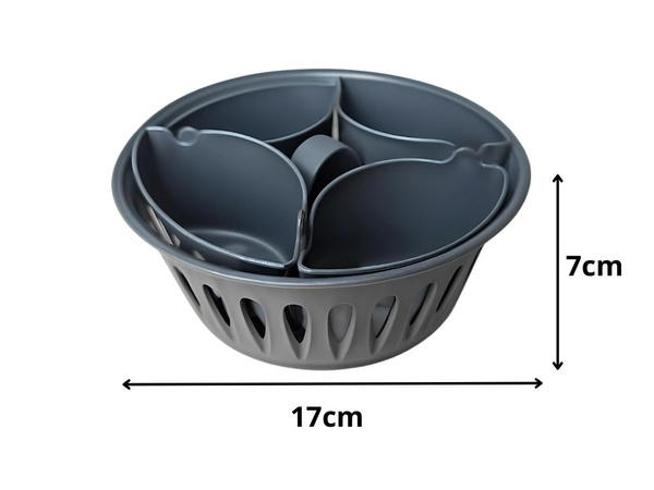 Tojásfőző betét 2 az 1-ben konyhai robotgéphez, 6 tojás befogadására alkalmas kosárral