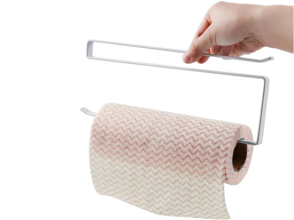Držák na kuchyňské papírové utěrky násuvný kovový loft matný