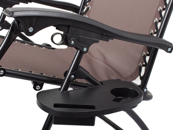 Folding beach chair zero gravity 2in1 touristic chair