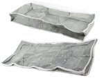 Caja armario organizador cremallera grande para zapatos ropa de cama