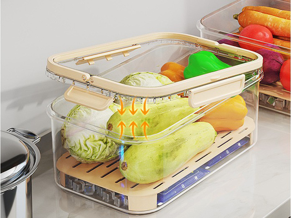Food containers for storage at low temperatures cooling insert
