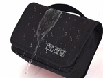 Travel cosmetics bag, hanging organiser for the bathroom, with zip, hook and handle