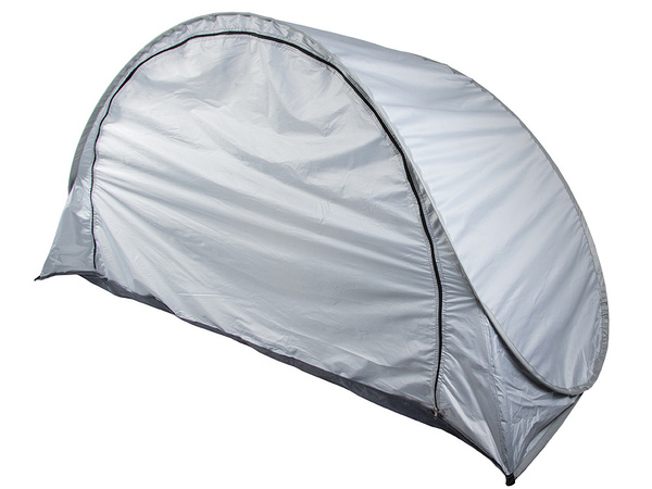 Tente de plage protection uv auto-pliante jardin gris grand