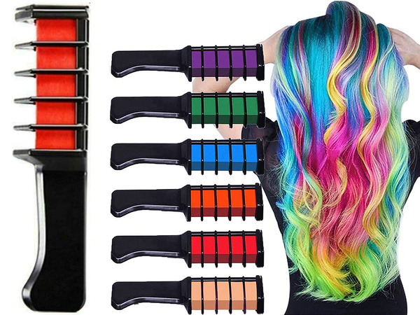 Crayon de teinture lavable pour cheveux 10pcs