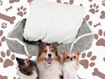 Hundebett weiches bequemes flauschiges bett mit kissen grösse l