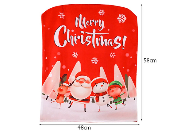 Chair back cover christmas decoration christmas decoration decoration