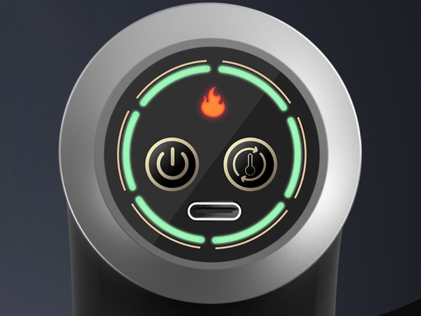 Pistolet do masażu masażer mocny rozgrzewający chłodzący 10 koncówek usb